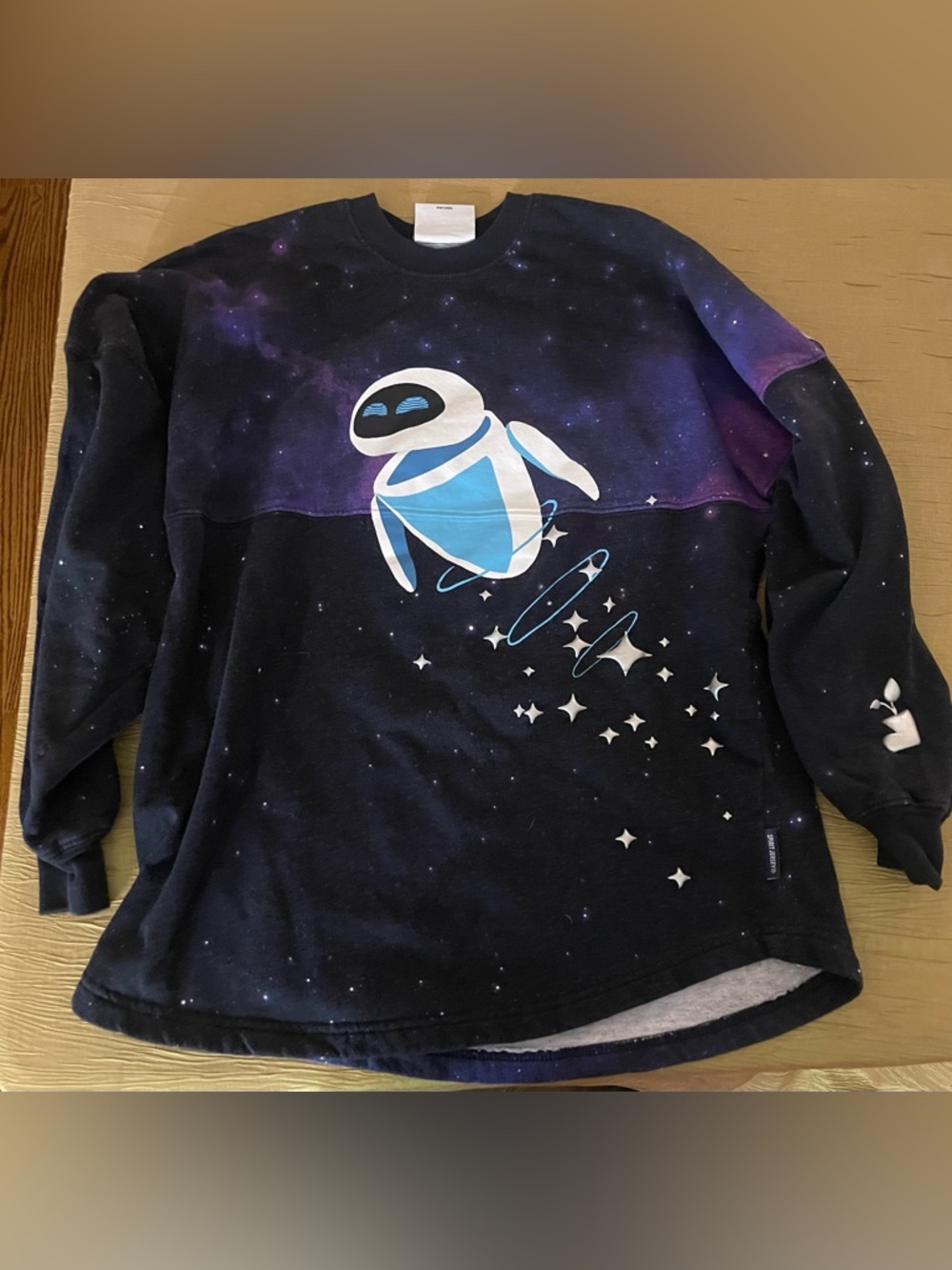 Disney Kids EVE Robot Galaxy Sweatshirt - Black, Purple, Blue, White